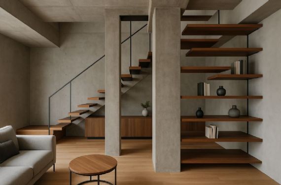 小宅也能做重柱層板：三種佈局與錯層展示技巧